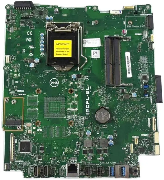 Alt view image 4 of 6 - Dell Inspiron 24 5477 LGA1151 H370 Chipset DDR4 AlO Desktop Motherboard JVDY1