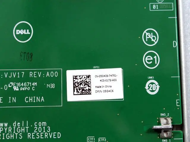 Alt view image 7 of 7 - Dell PowerEdge R920 Server 2 Slot PCI-E x8 G3 Riser Card 5G4C6 CY88X