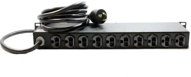 Alt view image 2 of 6 - Geist BRN120-1026TL Power 1900W 110-Outlet 20A 120VAC Surge Protector Unit 29592