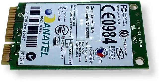 Alt view image 6 of 7 - Lot x 10 Dell Latitude E5400 Mini PCI Express Wireless Bluetooth Card P560G PW87