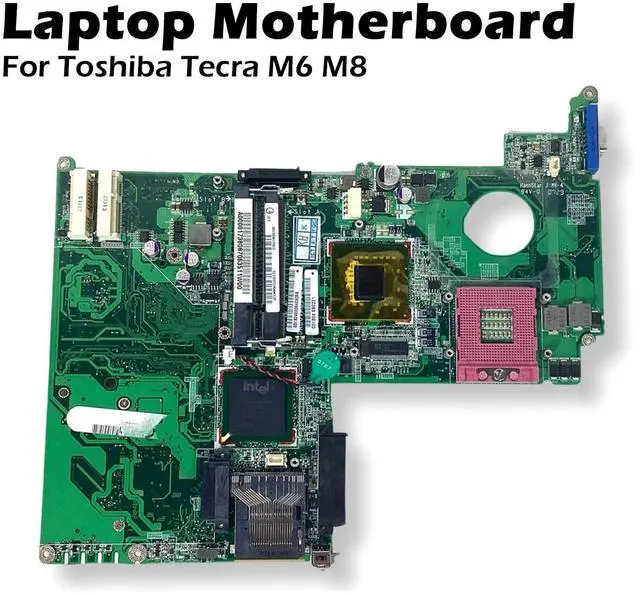 Alt view image 2 of 7 - OEM Toshiba Tecra M6 M8 Socket 478 DDR2 Intel Laptop Motherboard -A000017380
