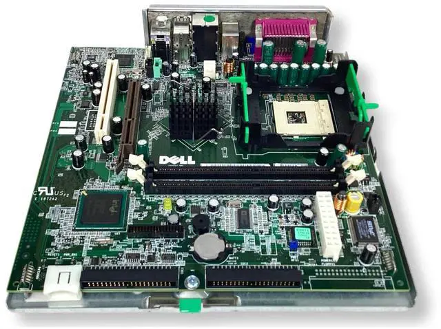 Alt view image 4 of 7 - Genuine Dell Dimension 2400c 4600c DDR2 2 Slot System Motherboard K0057