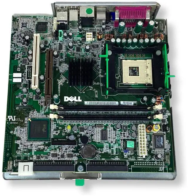 Alt view image 3 of 7 - Genuine Dell Dimension 2400c 4600c DDR2 2 Slot System Motherboard K0057