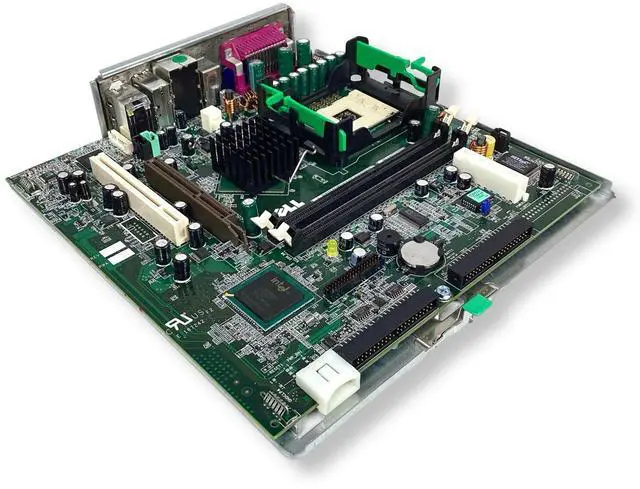 Alt view image 5 of 7 - Genuine Dell Dimension 2400c 4600c DDR2 2 Slot System Motherboard K0057
