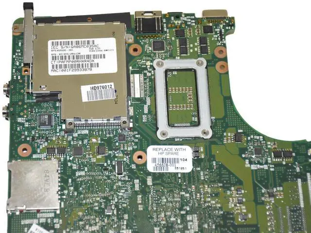 Alt view image 7 of 7 - Genuine HP Compaq 6520s 6720s DDR2 SDRAM Intel Laptop Motherboard 456608-001