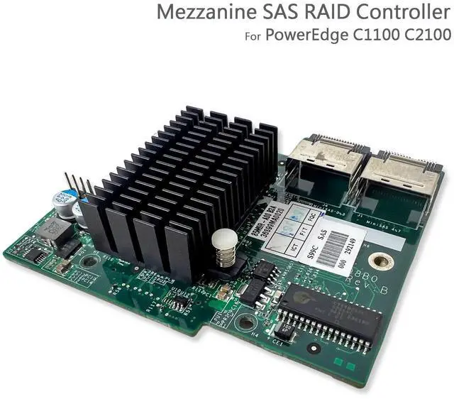 Alt view image 2 of 6 - (NOT FOR HOME PC!) Dell PowerEdge C2100 C1100 Mezzanine 6GB SAS RAID Controller Card FS12-TY 85M9R