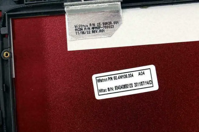 Alt view image 6 of 6 - Lot x 3 OEM Dell Vostro V13 V130 13.3" LCD Lid Back Cover Red CF6GC 0CF6GC