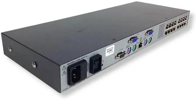 Alt view image 6 of 7 - Genuine Dell PowerEdge 2160AS 16 Ports PS/2-USB KVM Console Switch D785J RP163