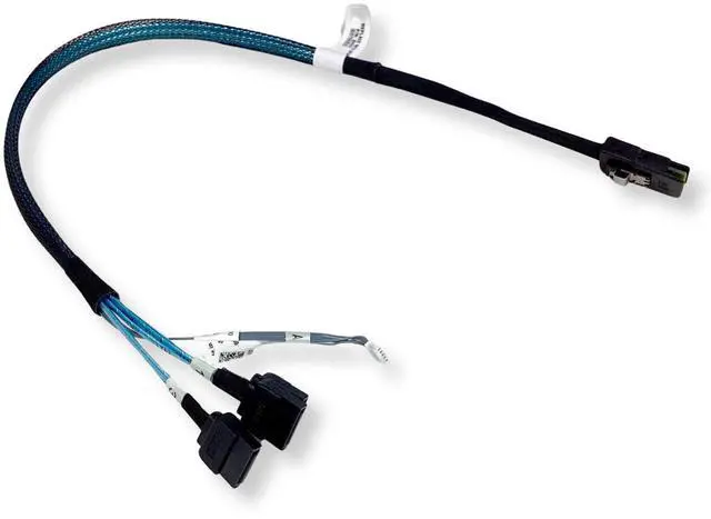 Alt view image 5 of 7 - (NOT FOR HOME PC!) Lot of 2 Dell mini SAS to 3x Straight Sata cable XV676 0XV676 CN-0XV676