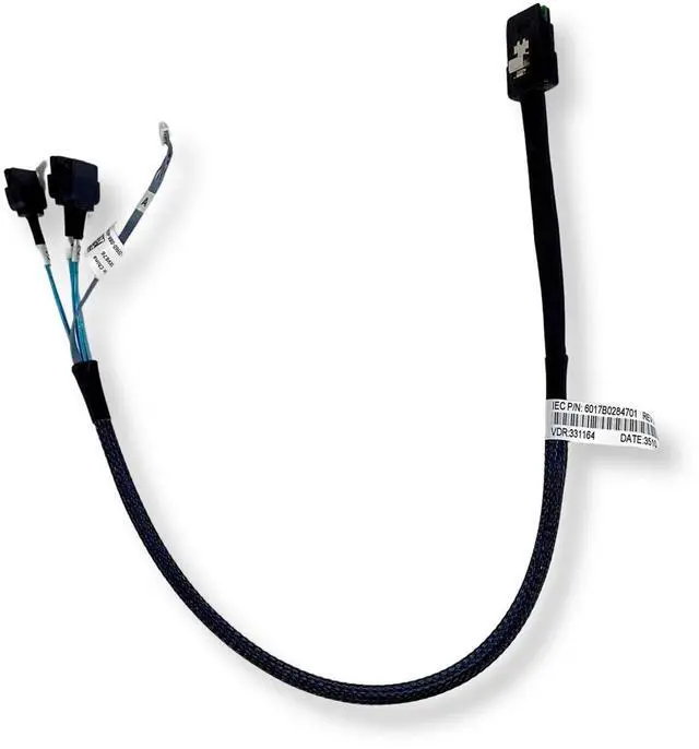 Alt view image 6 of 7 - (NOT FOR HOME PC!) Lot of 2 Dell mini SAS to 3x Straight Sata cable XV676 0XV676 CN-0XV676