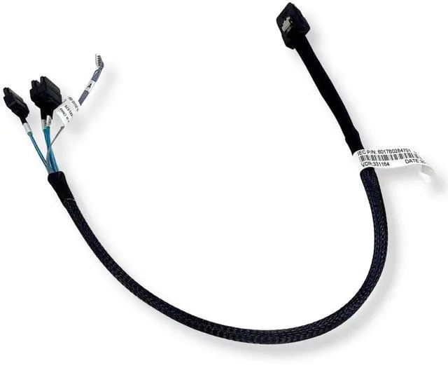 Alt view image 7 of 7 - (NOT FOR HOME PC!) Lot of 2 Dell mini SAS to 3x Straight Sata cable XV676 0XV676 CN-0XV676