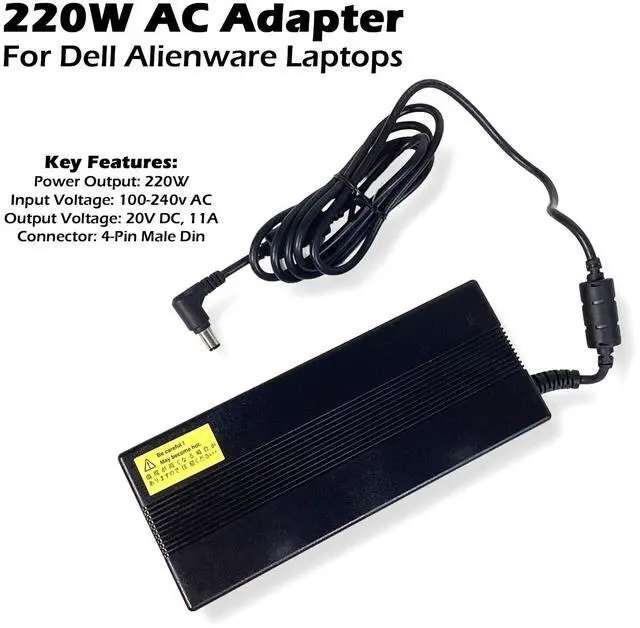 Alt view image 2 of 7 - LI SHIN 0405B20220 Power Supply Alienware M17X M17R1 220W AC Adapter 20V 11A