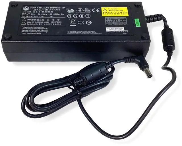 Alt view image 4 of 7 - LI SHIN 0405B20220 Power Supply Alienware M17X M17R1 220W AC Adapter 20V 11A