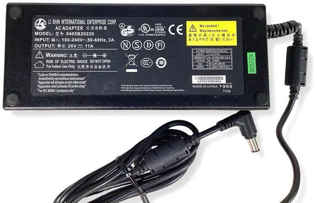 Alt view image 5 of 7 - LI SHIN 0405B20220 Power Supply Alienware M17X M17R1 220W AC Adapter 20V 11A