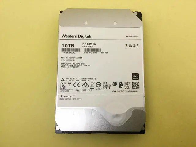 Main image of WD HGST DC HC510 10TB 7.2K SATA 6Gbps 3.5'' 4Kn HDD HUH721010ALN600