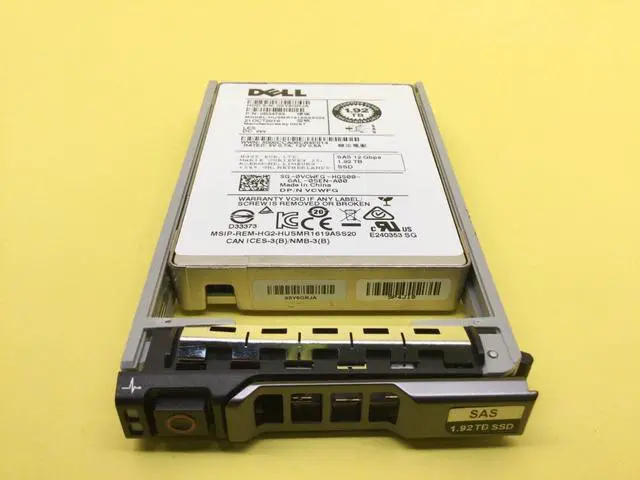 Alt view image 2 of 3 - (NOT FOR HOME PC!) VCWFG Dell 1.92TB SAS 12Gb/s Read Intensive 2.5'' SSD 0VCWFG HUSMR1619ASS204