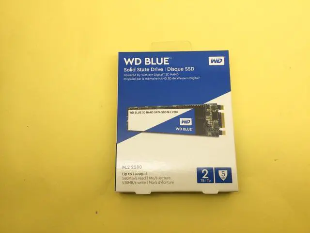 Main image of WD Blue 2TB M.2 2280 SATA III 6Gb/s 3D NAND Internal SSD WDS200T2B0B