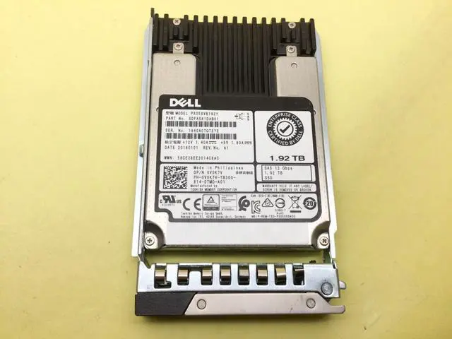 Main image of (NOT FOR HOME PC!) V0K7V Dell 1.92TB SAS 12Gb/s Mixed Use 2.5" SSD 0V0K7V PX05SVB192Y Gen14