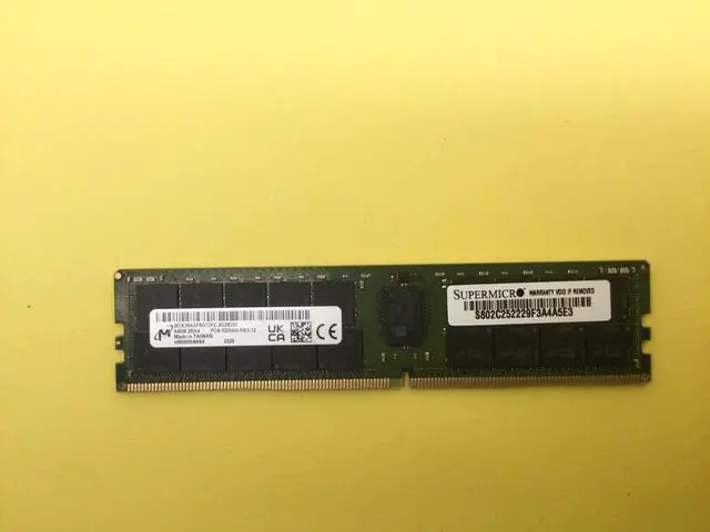 Alt view image 2 of 4 - MICRON 64GB(1X64GB) 2Rx4 PC4-3200AA DDR4 SERVER MEMORY MTA36ASF8G72PZ-3G2B2