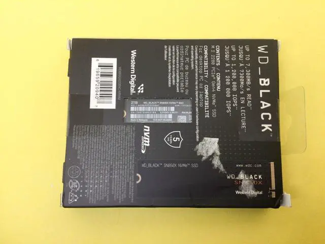 Alt view image 2 of 2 - WD BLACK SN850X 2TB PCIe Gen 4 x4 NVMe M.2 2280 Internal SSD WDBB9G0020BNC