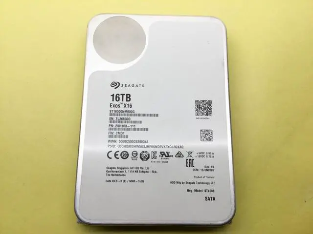 Alt view image 3 of 5 - SEAGATE EXOS X16 16TB 7.2K SATA 6Gb/s 256MB 3.5IN HDD ST16000NM000G