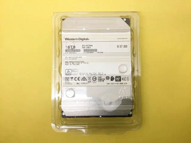 Alt view image 2 of 3 - (NOT FOR HOME PC!) WD Ultrastar DC HC550 16TB 7200 RPM SAS 12Gbps 3.5" Internal HDD WUH721816AL5204
