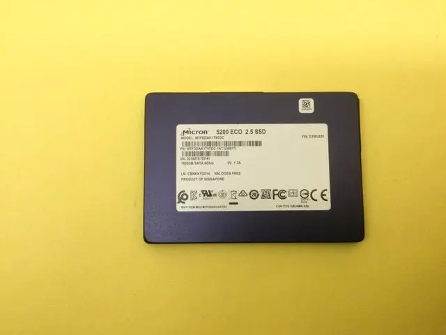 Alt view image 2 of 3 - Micron 5200 ECO Series 1.92TB SATA 6Gb/s 2.5in SSD MTFDDAK1T9TDC