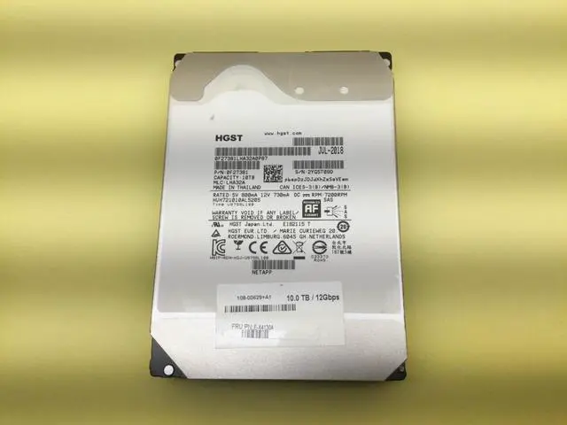 Main image of (NOT FOR HOME PC!) WD Ultrastar HC510 10TB 7.2K SAS 12Gbps 3.5'' 256MB HDD HUH721010AL5205