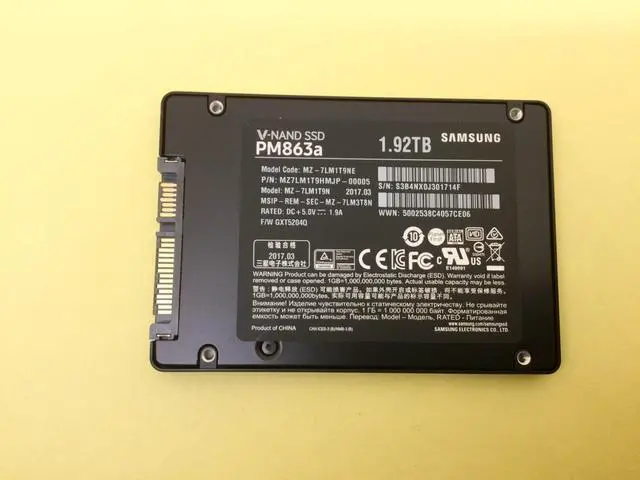 Alt view image 4 of 4 - Samsung PM863a 1.92TB SATA 6Gbps 2.5" Internal SSD MZ-7LM1T9N