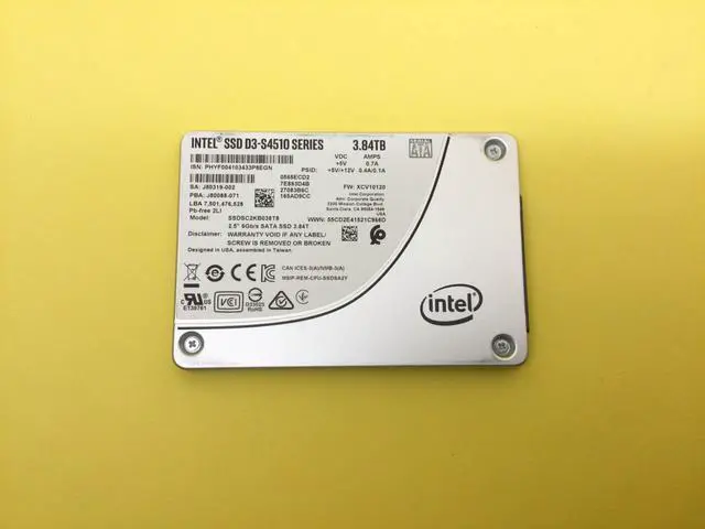 Main image of Intel D3-S4510 Series 3.84TB SATA 6Gb/s 2.5'' SSD SSDSC2KB038T8