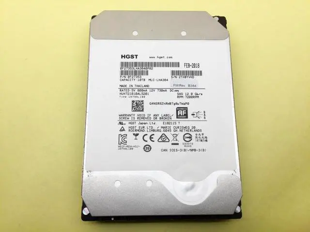 Alt view image 2 of 4 - (NOT FOR HOME PC!) WD HGST DC HC510 10TB 7.2K SAS 12Gbps 3.5'' HDD HUH721010AL5201
