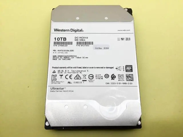 Alt view image 3 of 4 - (NOT FOR HOME PC!) WD HGST DC HC510 10TB 7.2K SAS 12Gbps 3.5'' HDD HUH721010AL5201
