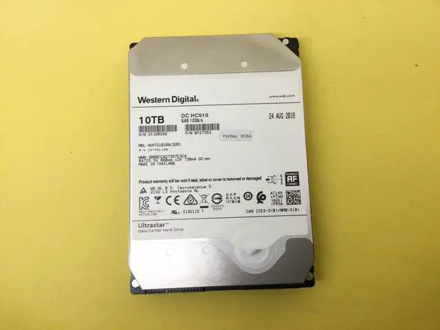 Main image of (NOT FOR HOME PC!) WD HGST DC HC510 10TB 7.2K SAS 12Gbps 3.5'' HDD HUH721010AL5201