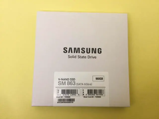 Main image of SAMSUNG 960GB SM863 Serial SATA 6Gbps 2.5in SSD MZ-7KM960E MZ-7KM9600 - OEM