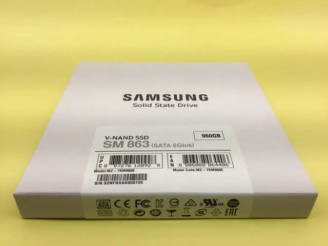 Alt view image 3 of 3 - SAMSUNG 960GB SM863 Serial SATA 6Gbps 2.5in SSD MZ-7KM960E MZ-7KM9600 - OEM