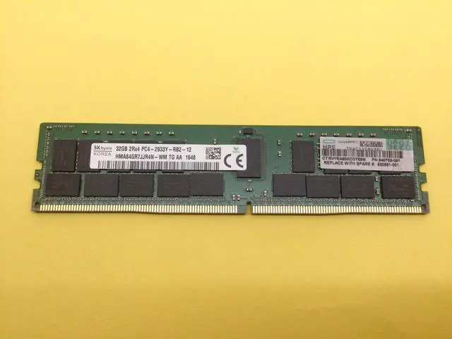 Alt view image 4 of 6 - (NOT FOR HOME PC!) 840758-091 HPE 32GB 2RX4 PC4-2666V DDR4 REG Server Memory 850881-001 815100-B21