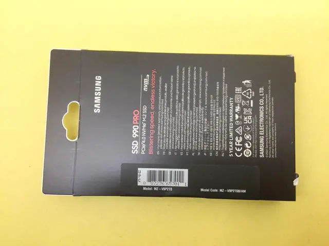 Alt view image 2 of 4 - Samsung 990 PRO 2TB M.2 NVME PCIE 4.0 V-NAND Internal SSD MZ-V9P2T0B/AM