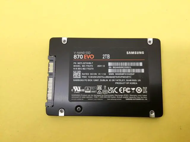 Main image of Samsung 870 EVO Series 2TB SATA 2.5" Internal SSD MZ-77E2T0