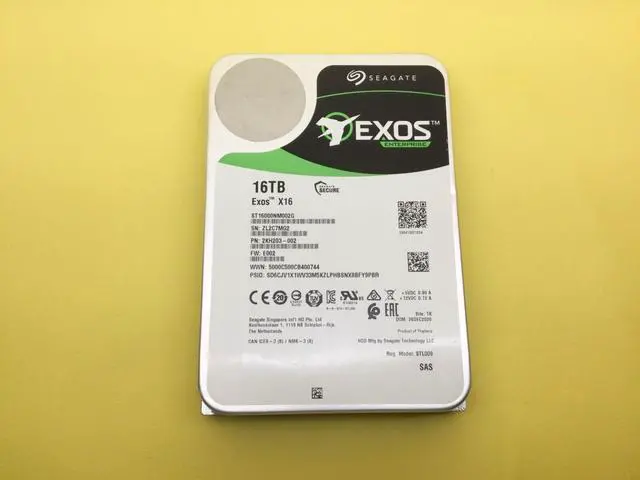 Main image of (NOT FOR HOME PC!) Seagate Exos X16 16TB 7.2K SAS 12Gb/s 512e/4Kn 256MB 3.5 HDD ST16000NM002G