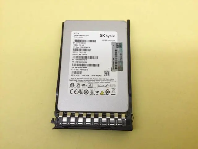 Main image of P64844-B21 HPE 1.92TB NVME GEN4 RI SFF BC U.3 STATIC V2 SSD P65193-001