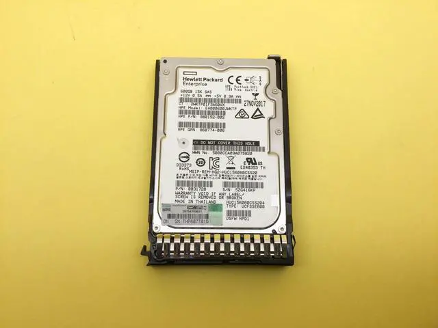 Main image of (NOT FOR HOME PC!) 870757-B21 HP 600GB SAS 12G ENTERPRISE 15K SFF SC DS HDD 870794-001