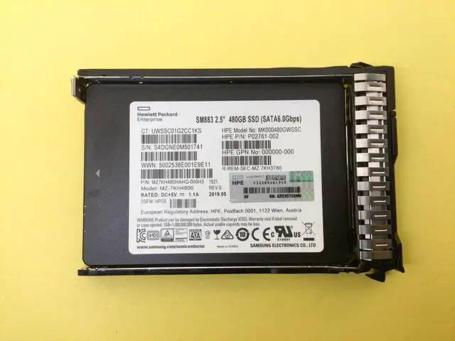 Main image of P09712-B21 HPE 480GB SATA 6G MIXED USE SFF SC SSD P09907-001