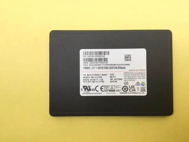 Main image of Samsung PM893 1.92TB SATA 6Gb/s 2.5'' Enterprise SSD MZ-7L31T90