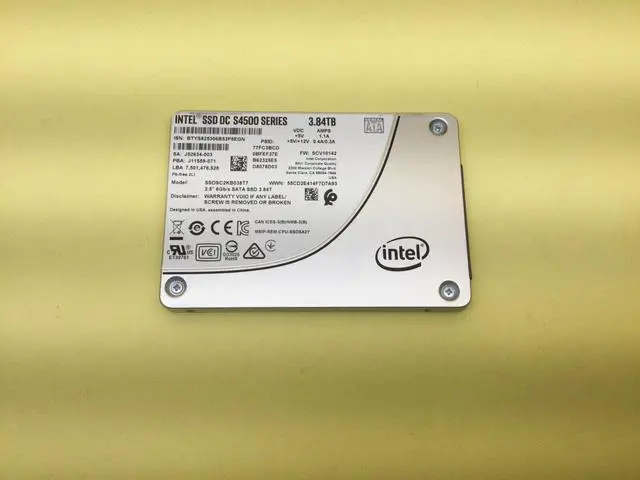 Main image of Intel DC S4500 Series 3.84TB SATA 6Gb/s 2.5'' SSD SSDSC2KB038T7