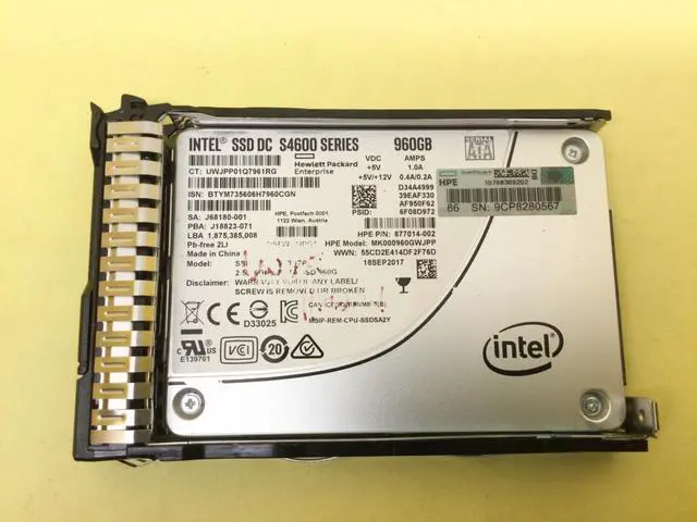 Main image of 877782-B21 HPE 960GB SATA 6G MIXED USE SFF SC SSD 879016-001