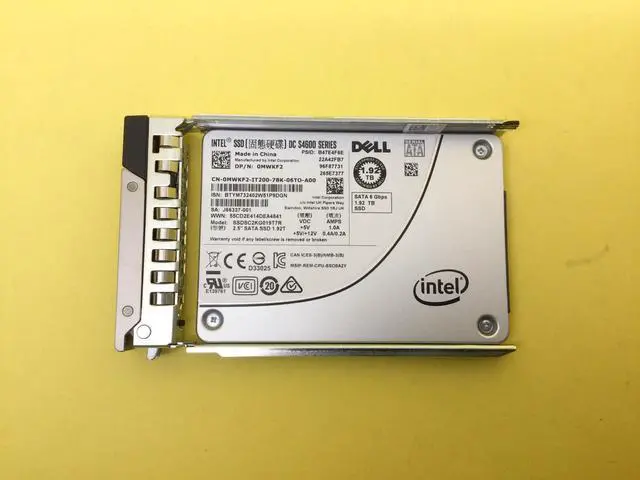 Main image of MWKF2 Dell Intel DC S4600 1.92TB 6Gb/s SATA 2.5'' SSD SSDSC2KG019T7R 0MWKF2