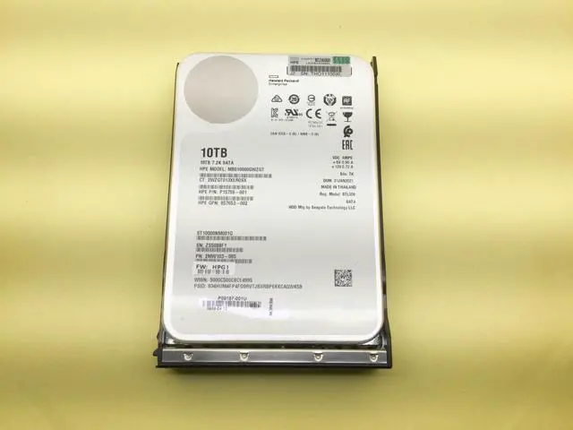 Main image of P09161-B21 HPE 10TB SATA 6G BUSINESS CRITICAL 7.2K LFF LP 512E HDD P11184-001