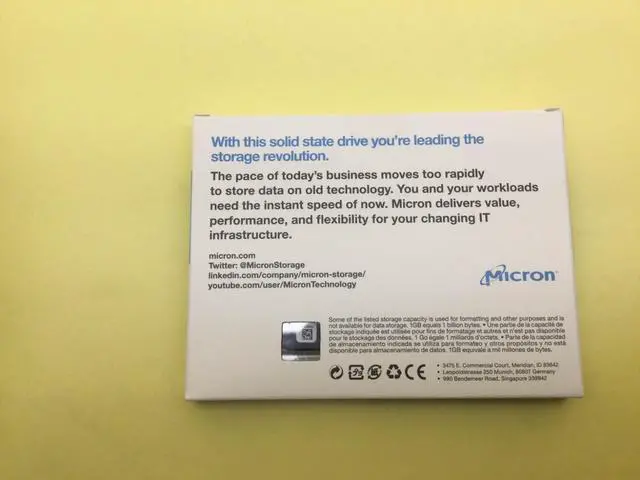 Alt view image 2 of 6 - Micron 5200 PRO 1.92TB SATA 6Gb/s 2.5" Internal SSD MTFDDAK1T9TDD Sealed - OEM