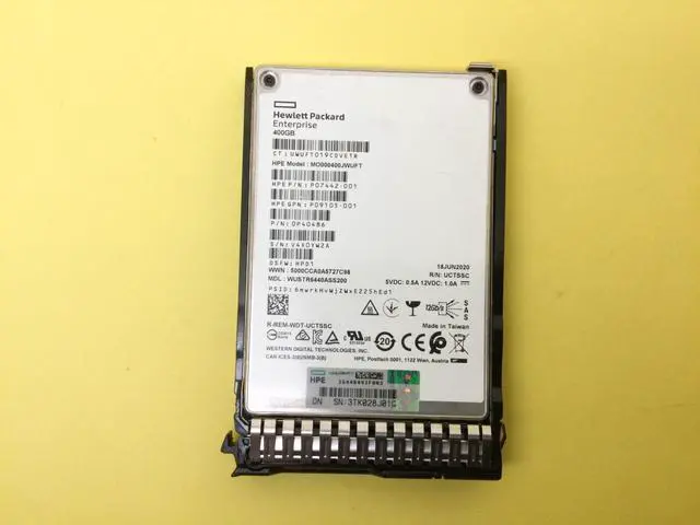 Main image of (NOT FOR HOME PC!) P09088-B21 HPE 400GB SAS 12G MIXED USE SFF (2.5IN) SC DS SSD P09922-001