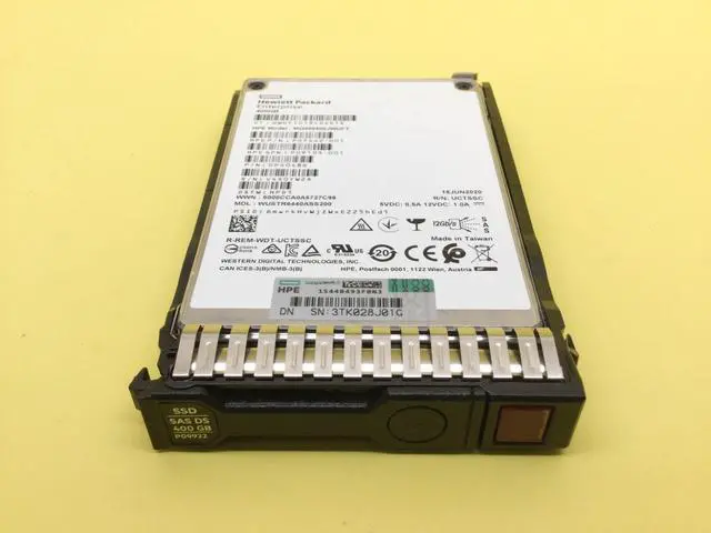 Alt view image 2 of 3 - (NOT FOR HOME PC!) P09088-B21 HPE 400GB SAS 12G MIXED USE SFF (2.5IN) SC DS SSD P09922-001